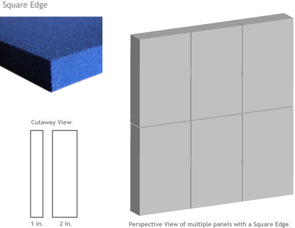 square edge acoustic panel