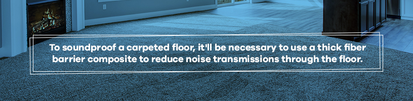 soundproofing carpet in a room
