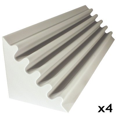 fire rated acoustic foam kit corner trap white 48