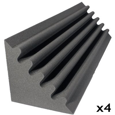 acoustic foam kit corner trap charcoal 4