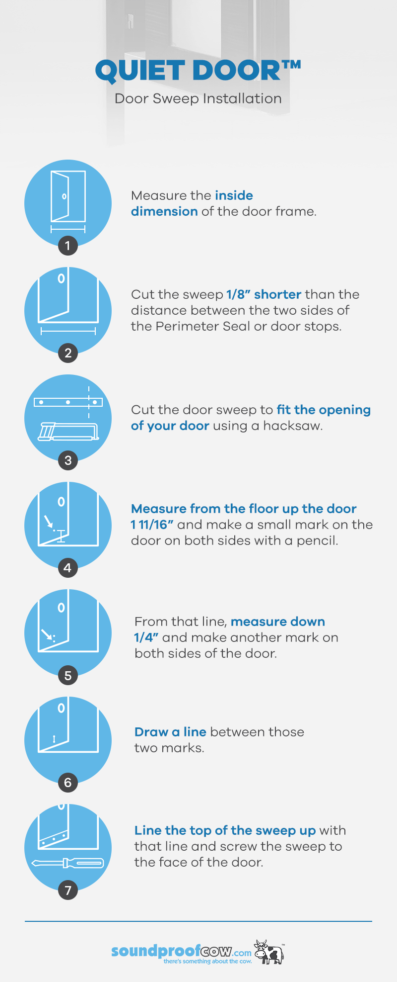 Quiet Door Door Sweep Installation Instructions