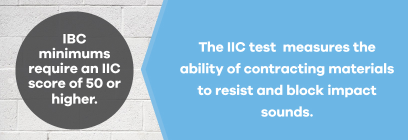 IIC test for contractor soundproofing