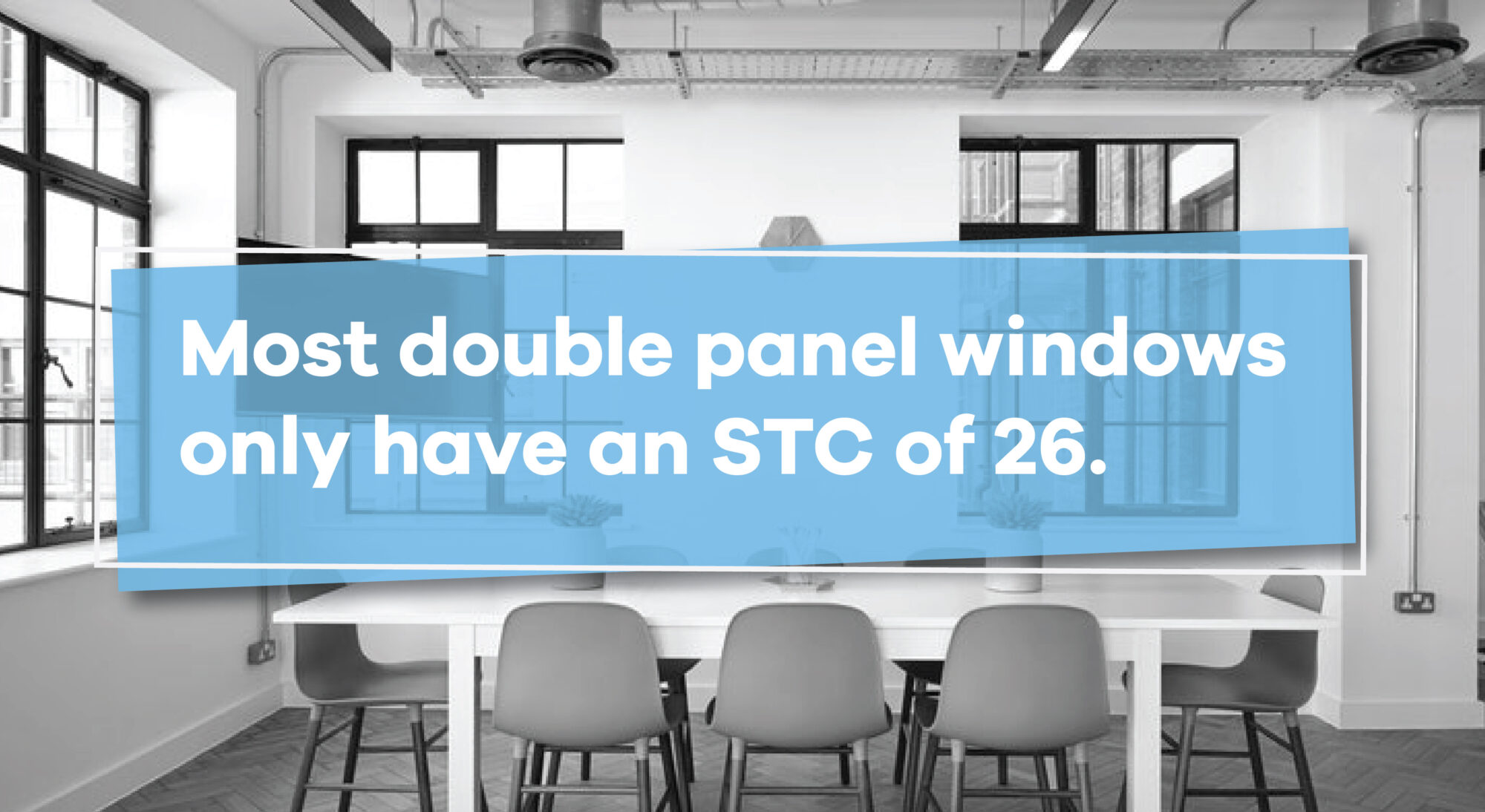 double panel windows have a STC of 26