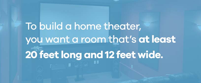 ideal home theater size