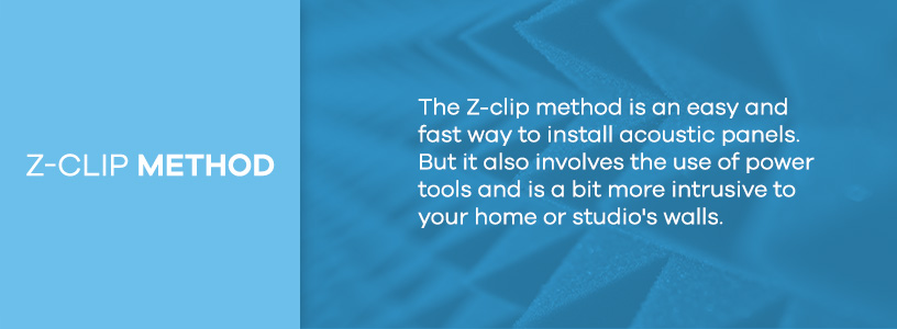 Z-Clip Method to Install Acoustic Panels