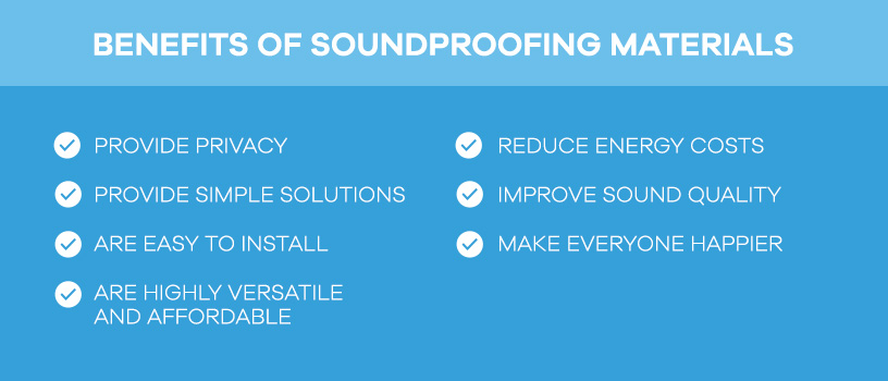 benefits of soundproofing materials