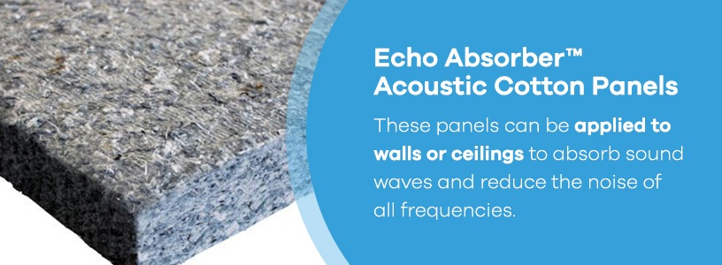 Echo Absorber™ Acoustic Cotton Panels for Garage Soundproofing