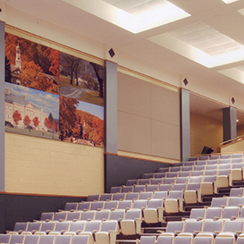 auditorium with acoustic panels