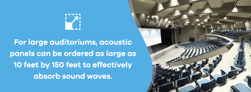 acoustic panels for large auditoriums