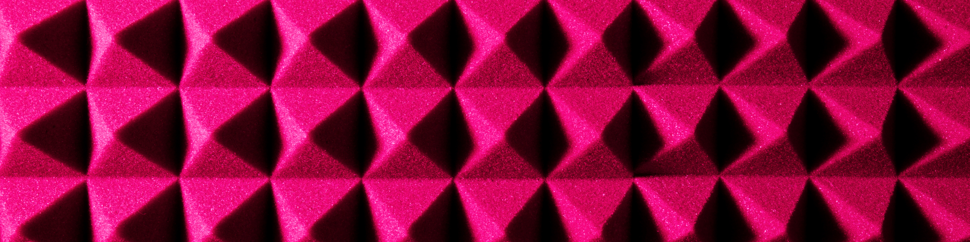 up close of pink soundproofing foam