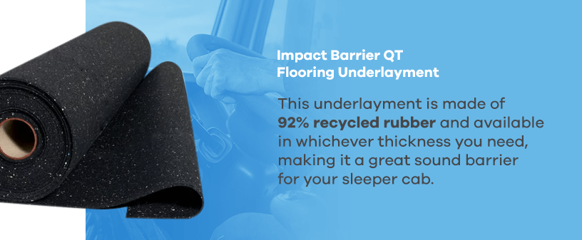 Impact Barrier QT Flooring Underlayment for Trucks