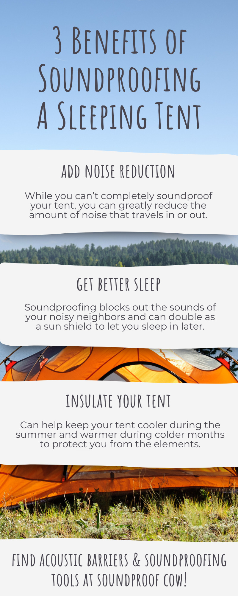 Benefits of soundproofing a tent