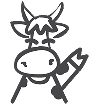 Soundproof Cow black and white cow waving