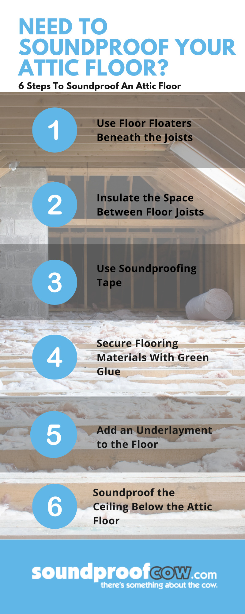 Steps to Soundproof Your Attic Floor