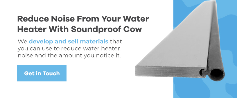reduce noise from your water heater with soundproof cow
