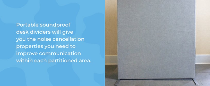 Implement Soundproof Desk Dividers