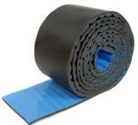 A black and blue roll of the Quiet Wrap™ Pipe Soundproofing Wrap which is used to reduce noise from PVC and cast iron pipes