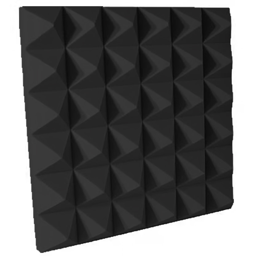 Pyramid Acoustic Foam 4" Raven