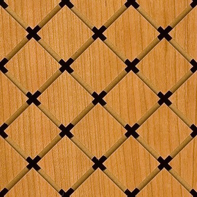 Eccotone Acoustic Wood Panel - Grid Diamond Detail