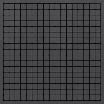 Eccotone Acoustic Wood Panel - Grid Ebony Finish