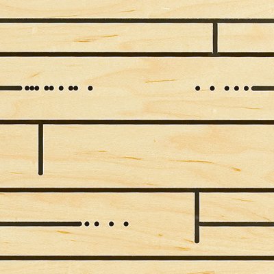 Eccotone Acoustic Wood Panel - Hardwood Detail