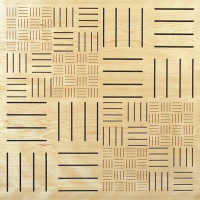 Eccotone Acoustic Wood Panel - Parquet Clear Maple Finish