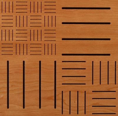 Eccotone Acoustic Wood Panel - Parquet Detail