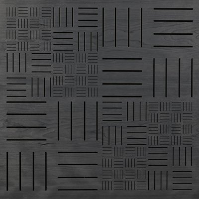 Eccotone Acoustic Wood Panel - Parquet Ebony Finish