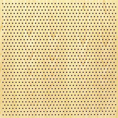 Eccotone Acoustic Wood Panel - Perforated 6 Staggered Clear Maple Finish