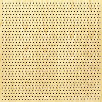 Eccotone Acoustic Wood Panel - Perforated 6 Staggered Clear Maple Finish