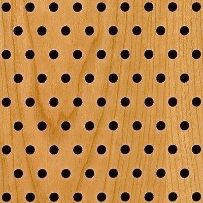 Eccotone Acoustic Wood Panel - Perforated 6 Staggered Detail