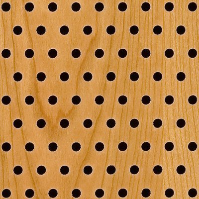 Eccotone Acoustic Wood Panel - Perforated 6 Staggered Detail