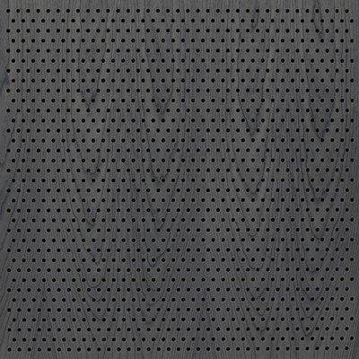 Eccotone Acoustic Wood Panel - Perforated 6 Staggered Ebony finish