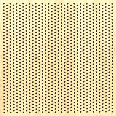Eccotone Acoustic Wood Panel - Perforated 8 Staggered Clear Maple Finish