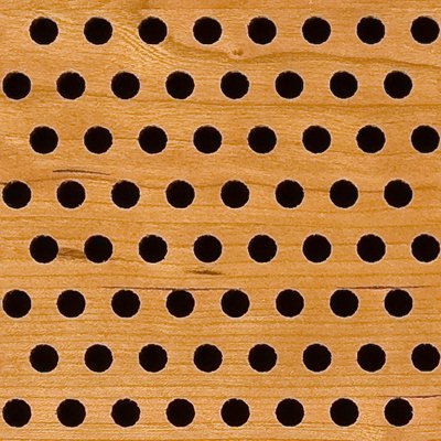 Eccotone Acoustic Wood Panel - Perforated 8 Staggered Detail