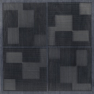 Eccotone Acoustic Wood Panel - Pixelation Ebony Finish