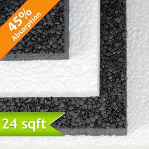 Quiet Board Acoustic Panel Charcoal 2 inch 24 Square Feet