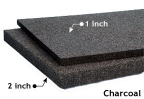 Quiet Board Acoustic Panel Charcoal 1 and 2 inch