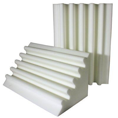 Fire Rated Acoustic Foam Corner Trap White 24 inch