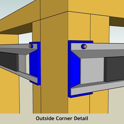 Isotrax Soundproofing Outside Corner