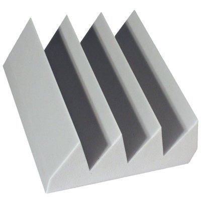 Fire Rated Acoustic Foam Bass Wedge Gray 6 inch