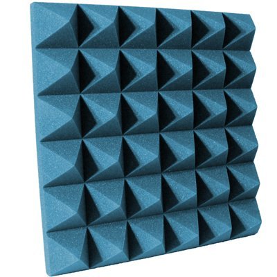 4 inch Aqua Pyramid Acoustic Foam