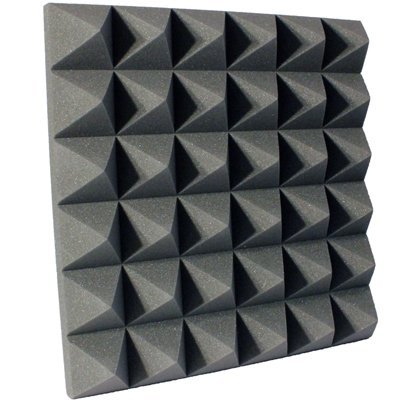 4 inch Charcoal Pyramid Acoustic Foam