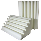 fire rated acoustic foam corner trap white